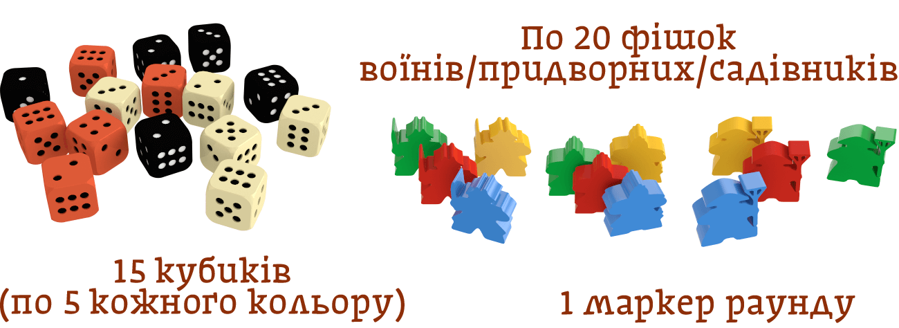 Компоненти гри Білий замок